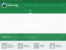 Tablet Screenshot of lakeparkia.com